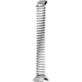 Kabelspirale, Ausziehhöhe 1300 mm, Ø 90 mm, vertikal bis zum Boden, universell, Kunststoff, schwarz oder silbergrau