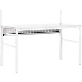 Kabelwanne Treston TPHCT150, für TPH715/915 & TPB715 Arbeitstische, B 1115 x T 45 x H 205 mm, Stahl, hellgrau
