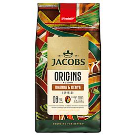 Kaffee Jacobs Krönung Origins Uganda & Kenia, Bohnenkaffee, Intensität 8/10, gemahlen, 1 kg