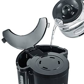 Kaffeemaschine Severin KA 4815, 1000 W, für bis zu 10 Tassen, Abschaltautomatik, Tropfverschluss, Wasserstandsanzeige, mit Glaskanne, schwarz