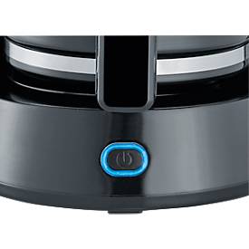 Kaffeemaschine Severin KA 4815, 1000 W, für bis zu 10 Tassen, Abschaltautomatik, Tropfverschluss, Wasserstandsanzeige, mit Glaskanne, schwarz