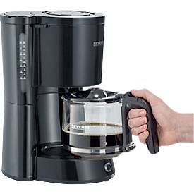 Kaffeemaschine Severin KA 4815, 1000 W, für bis zu 10 Tassen, Abschaltautomatik, Tropfverschluss, Wasserstandsanzeige, mit Glaskanne, schwarz