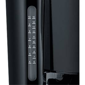 Kaffeemaschine Severin KA 4815, 1000 W, für bis zu 10 Tassen, Abschaltautomatik, Tropfverschluss, Wasserstandsanzeige, mit Glaskanne, schwarz