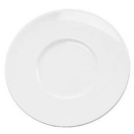 Kaffeeuntertasse Heike, Ø 15 cm, Porzellan, weiß, 6er-Set