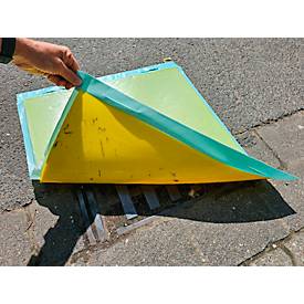 Kanalschutz-Abdichtmatte, rechteckig, beidseitig mit Griffen, 800 x 800 mm