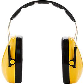 Kapselgehörschutz 3M PELTOR H510A, verstellbarer Kopfbügel mit Polsterung, SNR-Wert 27 dB, ABS-Kunststoff/Schaumstoff/PVC, gelb