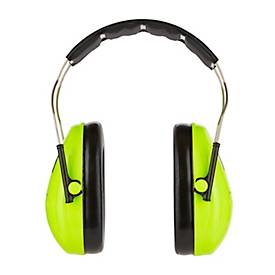 Kapselgehörschutz 3M PELTOR™ H510AKG, für Kinder, EN 352 1:2020, SNR-Wert 27 dB, verstellbarer Kopfbügel, neongrün-schwarz, 1 Stück