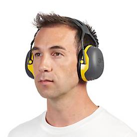 Kapselgehörschutz 3M PELTOR™ X2A, EN 352 1:2020, SNR-Wert 31 dB, verstellbarer Kopfbügel, gelb-schwarz, 1 Stück