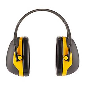 Kapselgehörschutz 3M PELTOR™ X2A, EN 352 1:2020, SNR-Wert 31 dB, verstellbarer Kopfbügel, gelb-schwarz, 1 Stück