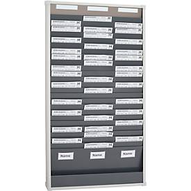 Karten-Sortiertafeln Eichner 9219 Serie, 1 – bis 3-reihig lieferbar, 3-spaltig, H 1350 x B 720 mm