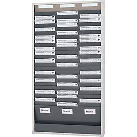Karten-Sortiertafeln Eichner 9219 Serie, 1 – bis 3-reihig lieferbar, 3-spaltig, H 1350 x B 720 mm