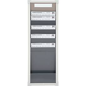 Karten-Sortiertafeln Eichner 9219 Serie, ideal für DIN A4, 1-spaltig, H 750 x B 260 mm