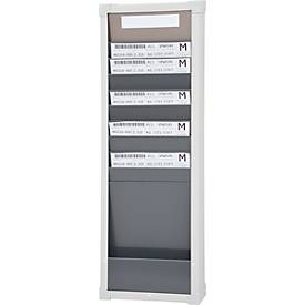 Karten-Sortiertafeln Eichner 9219 Serie, ideal für DIN A4, 1-spaltig, H 750 x B 260 mm