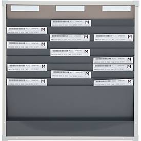 Karten-Sortiertafeln Eichner 9219 Serie, ideal für DIN A4, 3-spaltig, H 750 x B 720 mm