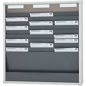 Karten-Sortiertafeln Eichner 9219 Serie, ideal für DIN A4, 3-spaltig, H 750 x B 720 mm