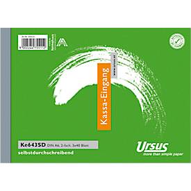 Kassa Ein A6 quer 3x40 Blatt