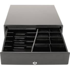 Kassenlade Primasello ECD95, für primasello Registrierkassen X120/X120s/X140/X140s/A1050, 5 Geldschein- & 8 Münzfächer, Stahl