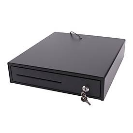 Kassenschublade Olympia MD 335C, 8 Münzfächer und 4 Geldscheinfächer, RJ 12, abschließbar, Metall, schwarz