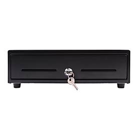 Kassenschublade Olympia SD 330A, 8 Münzfächer und 4 Geldscheinfächer, RJ12, abschließbar, Metall, schwarz