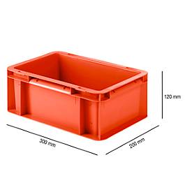 Kasten im EURO-Maß EF 3120, 4,2 l, L 300 x B 200 x H 120 mm, rot