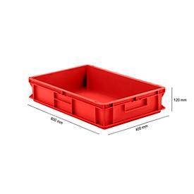 Kasten im EURO-Maß EF 6120, 23,3 l, rot