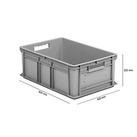 Kasten im EURO-Maß EF 6220, 43,5 l, grau
