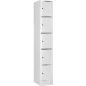 Schäfer Shop Select Kastzuil, met cilinderslot, lichtgrijs/lichtgrijs