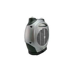 Keramik Heizlüfter CERAMICO LYON, 1100/1800 W, 2 Heizstufen & 1 Ventilationsstufe, oszillierend, B 190 x T 120 x H 260 mm, silber-grau