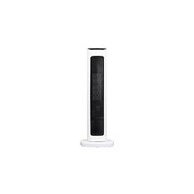 Keramik Heizlüfter NIVEN, 2000 W, 2 Heizstufen, horizontale Oszillation, LCD Touch-Funktion, Fernbedienung, schwarz-weiss