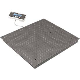 KERN Bodenwaage BIC 600K-1, B 1200 x T 1500 x H 108 mm, 300/600 kg, Ablesbarkeit 0,1/0,2 kg, LCD-Anzeige, Hold-Funktion, schwarz