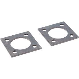 KERN Fußplatten-Paar BIC-A07, B 100 x T 287 x H 3 mm, zur Fixierung der Wägebrücke am Boden, 0,8 kg