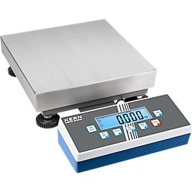 KERN Industriewaage EOC 30K-4S, Wägebereich 15 kg; 35 kg, Ablesbarkeit 0,5 g; 1 g, spritzwassergeschützt