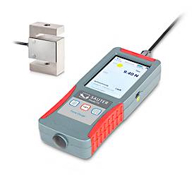 KERN Kraftmessgerät FS 2-20KSP1, digital, externe Messzelle, Messbereich 20 kN, Ablesbarkeit 4 N, interner Speicher, USB, Akkubetrieb, in Koffer