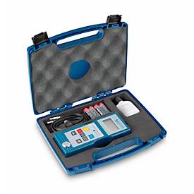KERN Materialdickenmessgerät TB 200-0.1US, Ultraschall, Messbereich 1,5-200 mm, 500-9999 m/s, mm und Inch, Batteriebetrieb, Tragekoffer