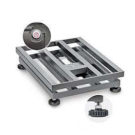 KERN Paketwaage EOC 60K-2 – robuste Plattformwaage aus Edelstahl, Wägebereich 30/60 kg, IP65