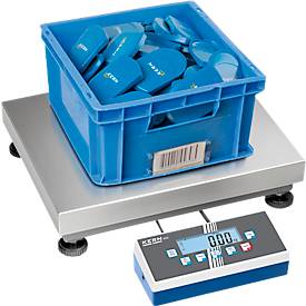 KERN Paketwaage EOC 60K-3L – hochpräzise Plattformwaage mit großer Fläche, Wägebereich 30/60 kg, IP65