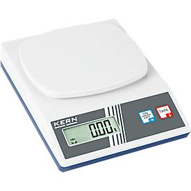 KERN & Sohn Digitale Waagen im 5er-Set, LCD-Display, Wägebereich 500 g Wägefläche 134×127 mm