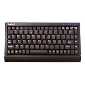 KeySonic ACK-595 C+ - Tastatur - PS/2, USB - USA - mattschwarz