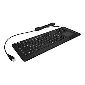 KeySonic KSK-6231INEL - Tastatur - mit Touchpad - Englisch - Schwarz