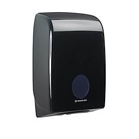 Kimberly-Clark® Aquarius Papierhandtuchspender 7171, für Falthandtücher, L 399 x B 265 x H 136 mm, Kunststoff, schwarz