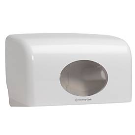 Kimberly-Clark® Aquarius Toilettenpapierspender 6992, für Kleinrollen, manuelle Entnahme, L 180 x B 298 x H 128 mm, Kuns