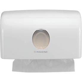 Kimberly-Clark® Handtuchspender Aquarius 6956, kleine Ausführung, Einzelblattentnahme, B 287 x T 142 x H 159 mm, weiß