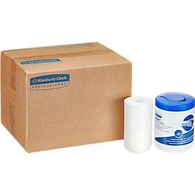 Kimtech® Wettask™ DS Wischtücher, weiss 12 Rollen x 55 Tücher