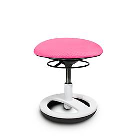 Kinderhocker TOPSTAR Sitness Bobby, f. bewegliches Sitzen, höhenverstellbar, TPU-Sohle, m. Design-Standfußring, rosa