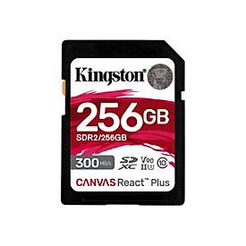Kingston Canvas React Plus - Flash-Speicherkarte - 256 GB - SDXC UHS-II