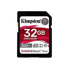 Kingston Canvas React Plus - Flash-Speicherkarte - 32 GB - SDXC UHS-II