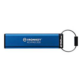 Kingston IronKey Keypad 200 - USB-Flash-Laufwerk - verschlüsselt - 256 GB - USB 3.2 Gen 1