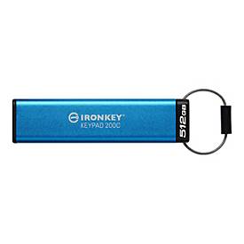 Kingston IronKey Keypad 200C - USB-Flash-Laufwerk - verschlüsselt - 512 GB - USB 3.2 Gen 1