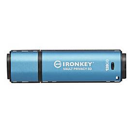 Kingston IronKey Vault Privacy 50 Series - USB-Flash-Laufwerk - verschlüsselt - 128 GB - USB 3.2 Gen 1 - TAA-konform