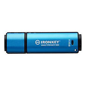 Kingston IronKey Vault Privacy 50C IKVP50C - USB-Flash-Laufwerk - verschlüsselt - 512 GB - USB 3.2 Gen 1 - TAA-konform